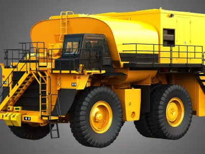 785D Fuel and Lube Truck 3D model