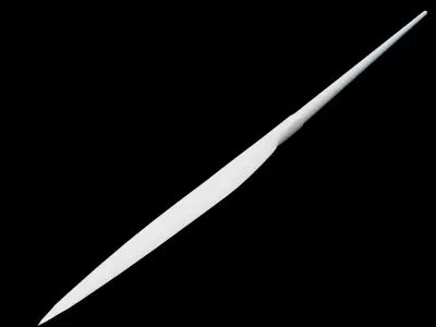 Medieval Spear Low-poly 3D model buy