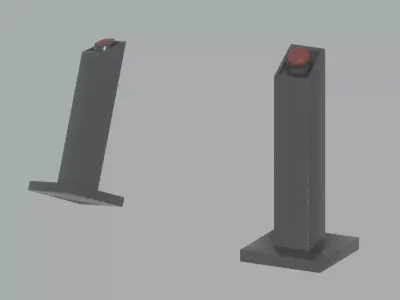 Pedestal Button 3D model