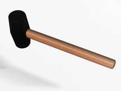 Soft Hammer Low-poly 3D model
