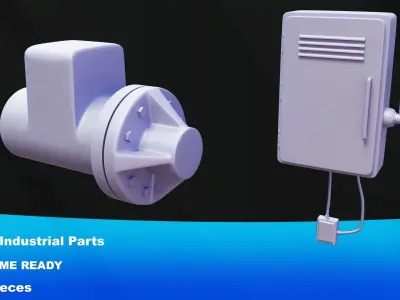 The Industrial pack 3 Free low-poly 3D model