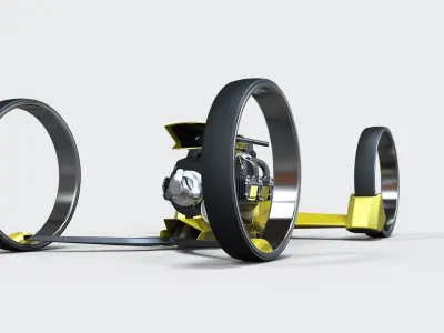 Quad bike concept 3D model