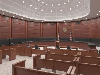 USA Courtroom Interior 