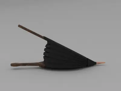 Bellows leaf Low-poly 3D model