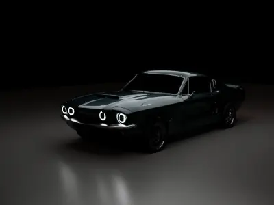 Mustang Shelby GT 1967 Free 3D model