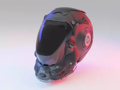 Military SCI-FI Helmet 3D model