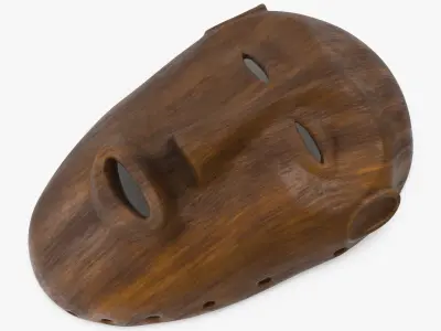  African Congo Mask 3 Wood 