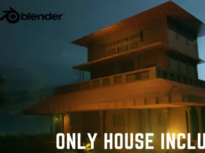 Medieval 3D house created in blender- Pack 2 of 10 3D model