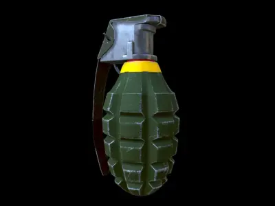 Grenade Free low-poly 3D model