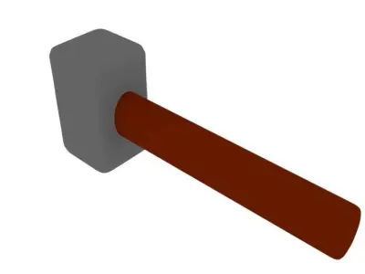 Hammer  Low-poly 3D model buy