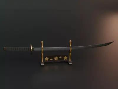 KATANA HIGH POLY  3D model