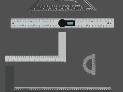 Office Tools 02 Low-poly 3D model