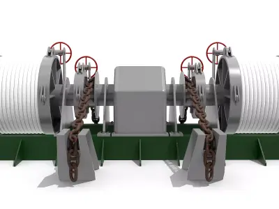 Windlass Anchor Winch 3D model
