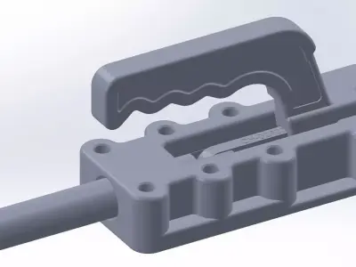 GP-195060 clamp with handle Free 3D model