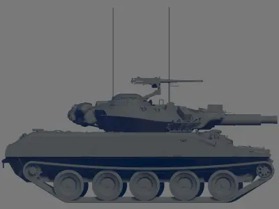 M551 Tank 3D model