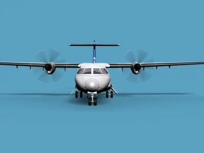 ATR  ATR-42-500 Azul 3D model
