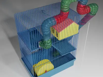 Cage for hamster  3D model