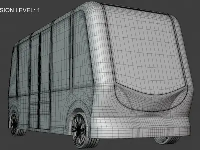 Shuttle minibus concept 2024 3D model