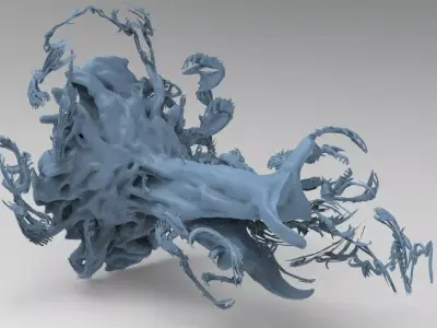 Dantes hell roots tree 1  3D model