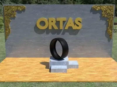 ORTAS TIRE NO 16 GAME READY Low-poly 3D model