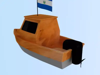 Salvador Fishing Boat 3D model