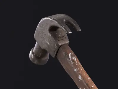 Hammer Low-poly 3D model