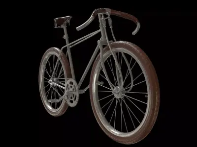 Vintage Bicycle PBR 3D model purchase