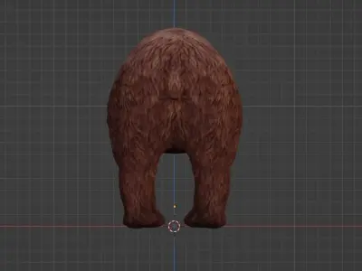 GRIZZLY BEAR REALISTIC BEAR 3D MODEL 3D model
