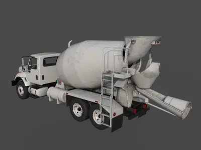 Cement Truck Free 3D model