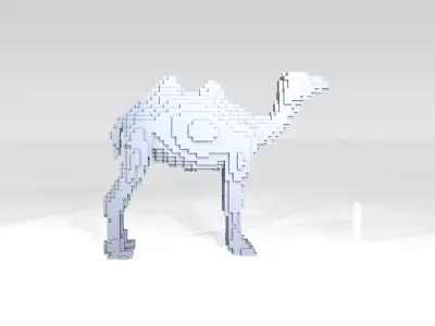 Camel Voxel 3D model