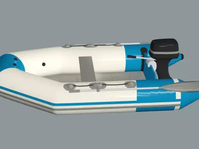 YAM 310S - Boat Low Poly 3D Model Low-poly 3D model