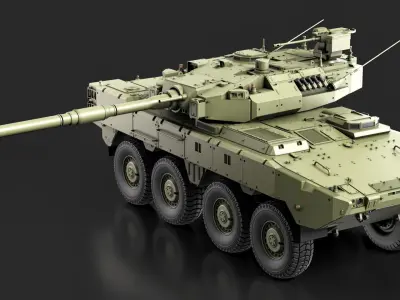 Tank Destroyer Highpoly 3d model 3D model