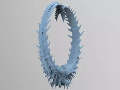 Alien Dragon Tail Heart 3D model