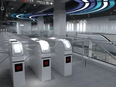 Subway Station 2 3D model