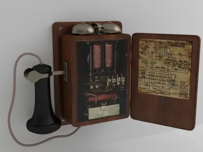 Telephone vintage - vintage 3D model