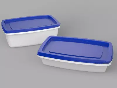 Plastic Containers 3D model