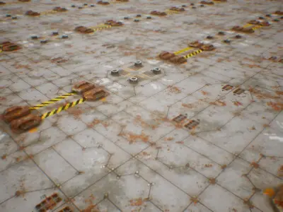 PBR Sci-Fi Industrial Texture 55 Low-poly 3D model