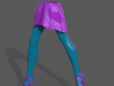 half lady bottom part 3d model  3D model