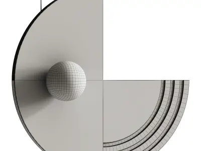 Regina Iron pendant lamp by Robin 3D model