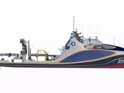 Scientific Research Ship-Zhuhai Yun 3D model