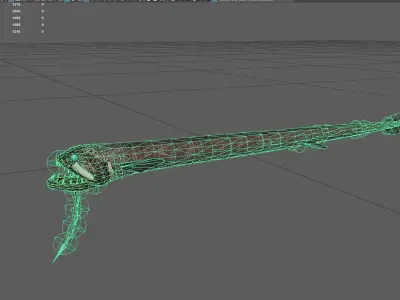 Dragonfish Low-poly 3D model