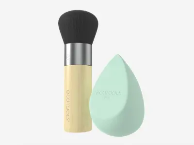 Blend Blur Makeup Brush and Sponge Ecotools 3D model