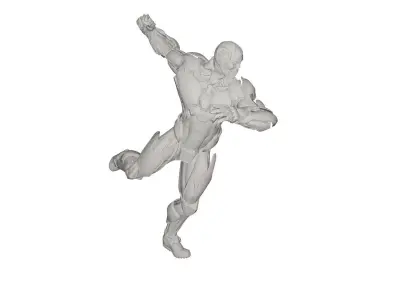 Superhero concept 3D model 2