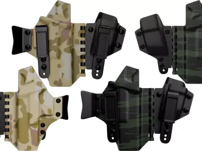 TREX Sidecar Holster For Flux Raider High Poly Camo PBR 3D model