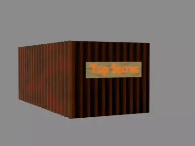 Container 3d model Free low-poly 3D model