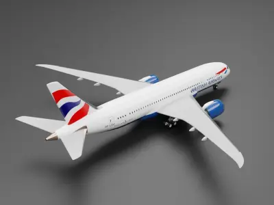 Boeing 787-8 British Airways Livery 3D model