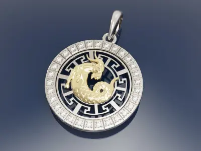 Capricorn zodiac sign 3D print model