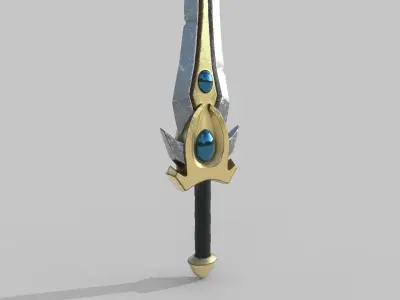 Sword Low-poly 3D model 78