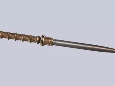 Vampire hunter weapon Low-poly 3D model