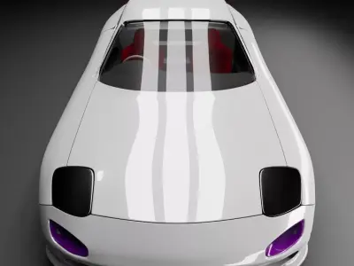Mazda Rx7 simple model RAR ZIP FBX file avalable 3D model